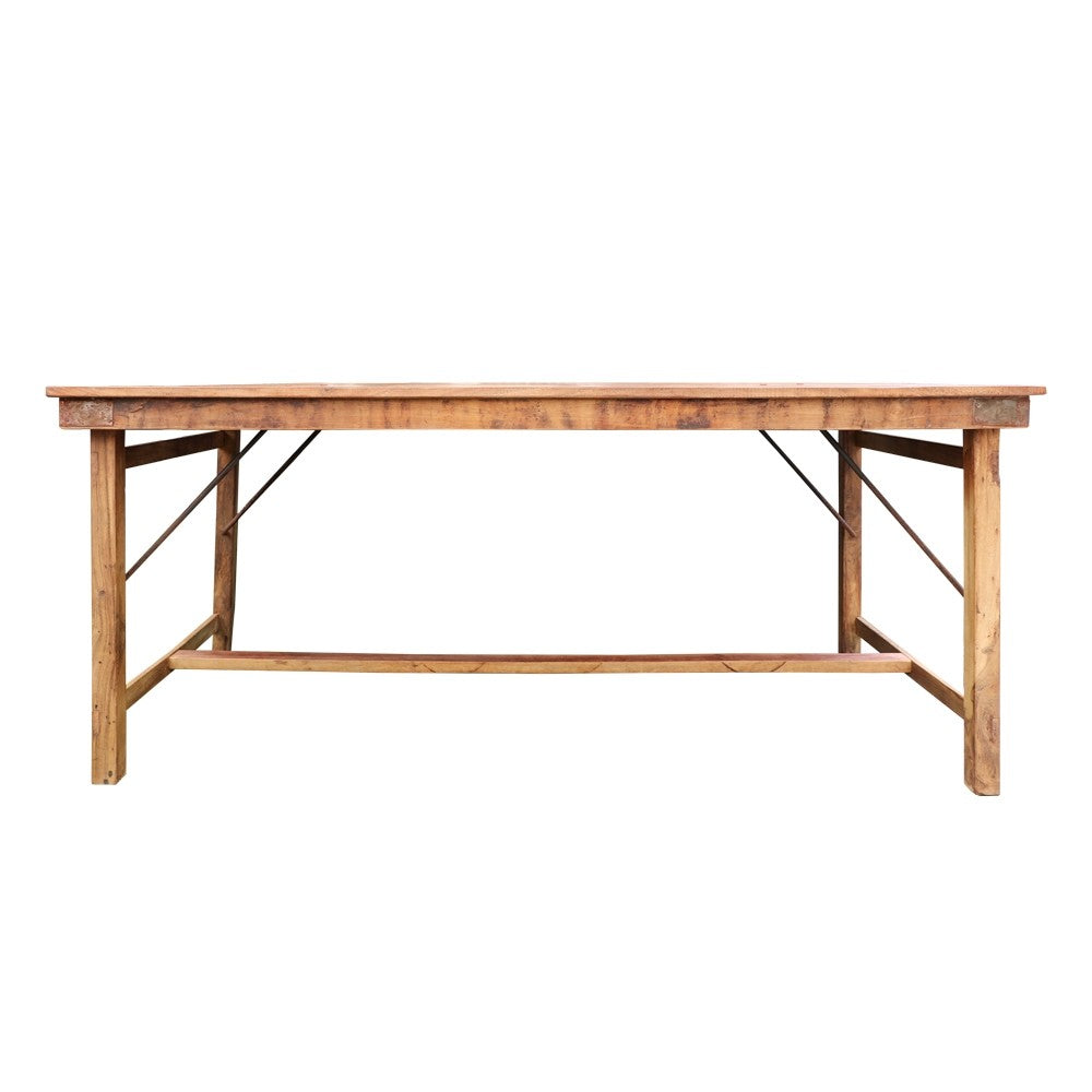 Folding Rustic Table - Vintage