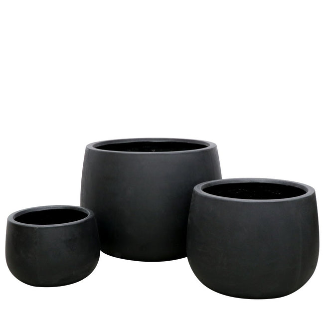 Ahuriri Black Outdoor Planter - Large