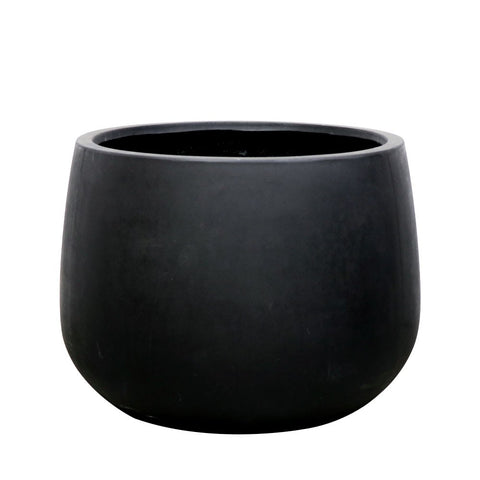 Oreti Black Outdoor Planter Pot - Small