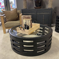 Alicante Round Black Coffee Table