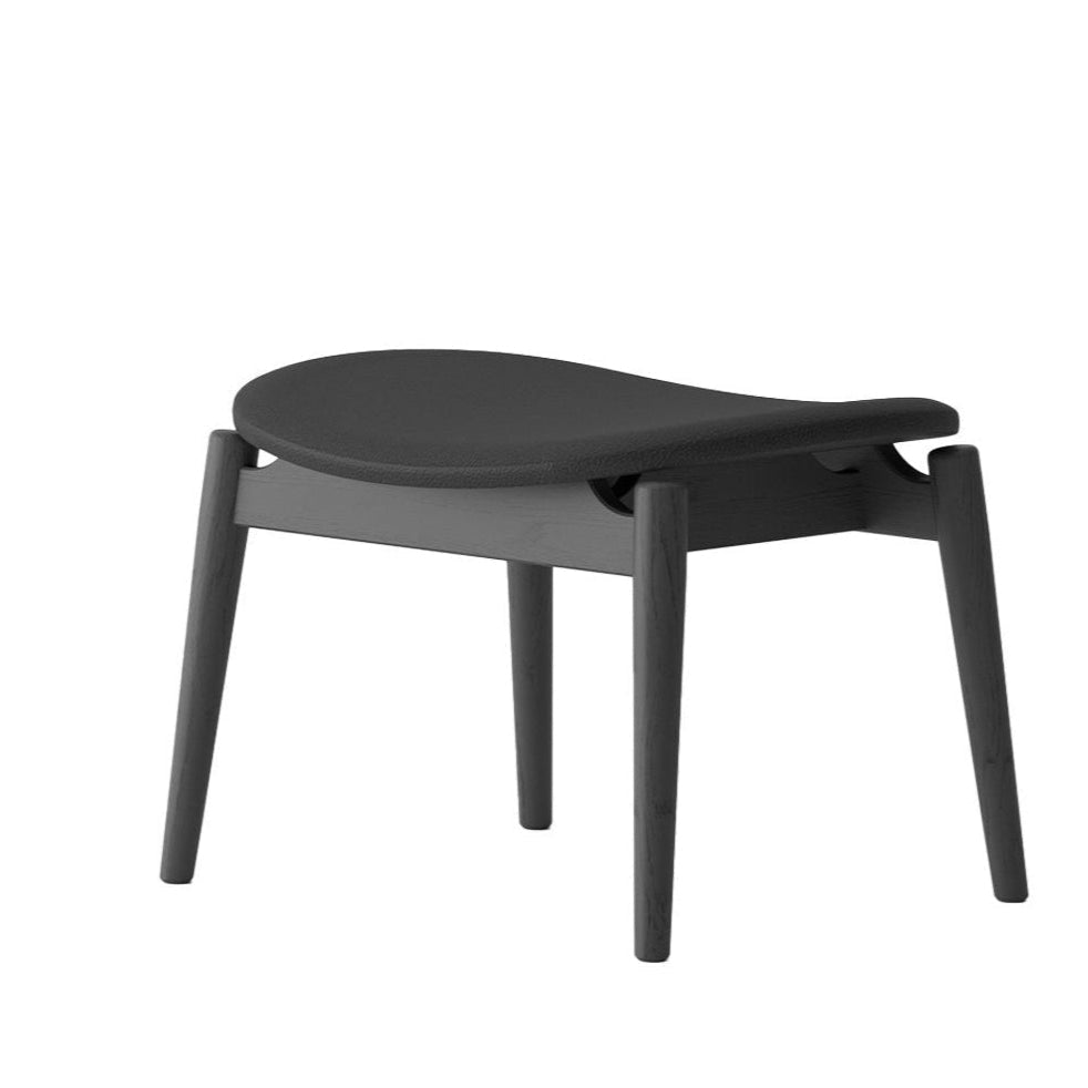 Black modern stool on a white background