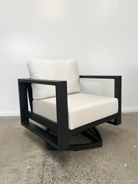 Southport Swivel Rocker Outdoor Armchair - Aluminium + Sunbrella®