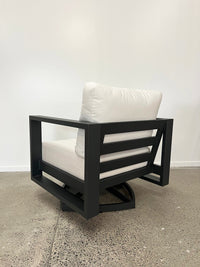 Southport Swivel Rocker Outdoor Armchair - Aluminium + Sunbrella®