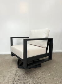 Southport Swivel Rocker Outdoor Armchair - Aluminium + Sunbrella®