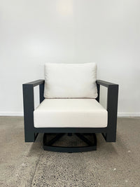 Southport Swivel Rocker Outdoor Armchair - Aluminium + Sunbrella®
