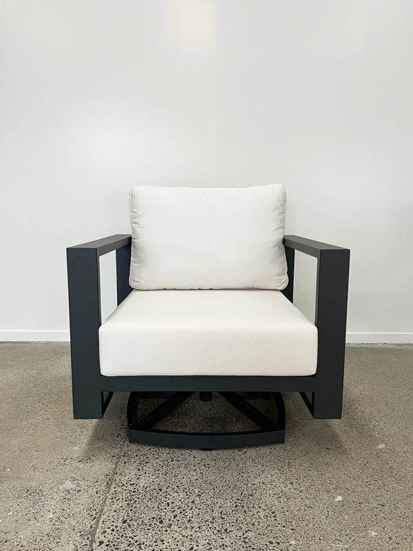 Southport Swivel Rocker Outdoor Armchair - Aluminium + Sunbrella®