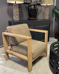 Andres Oak Armchair - Khaki