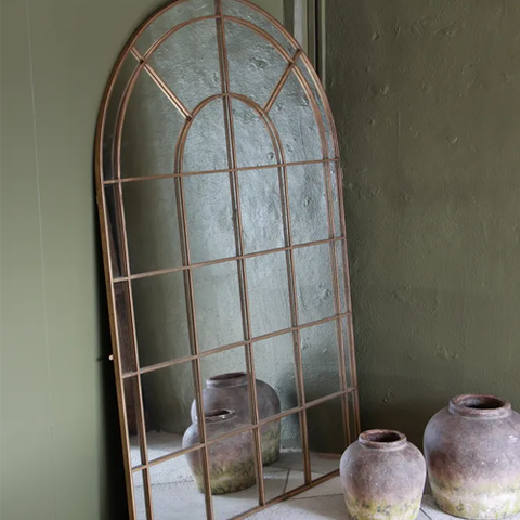Full Length Iron Grid Mirror - 180cm