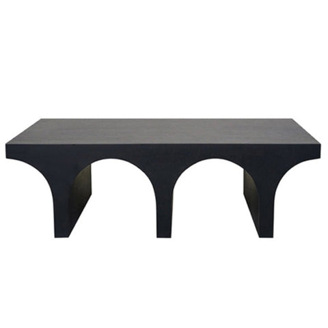 Small Black Circular Couch Side Table