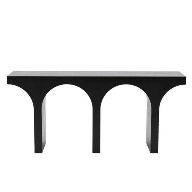 Arch Black Console Table
