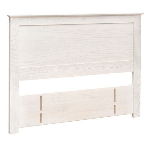 Aria 2 Drawer Bedside Table - NZ Made - Chalk Ash