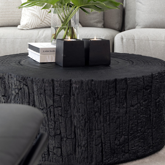 Artwood Black Log Coffee Table