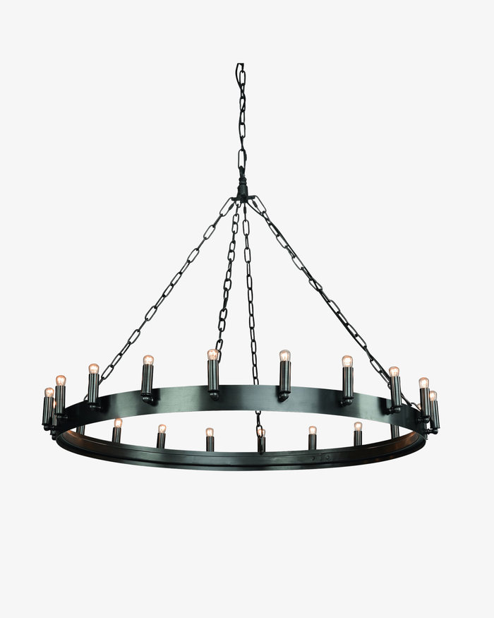 Artwood Crown Light Pendant - Antique Iron