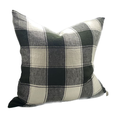 Aspen Cushion with Feather Inner - Olive