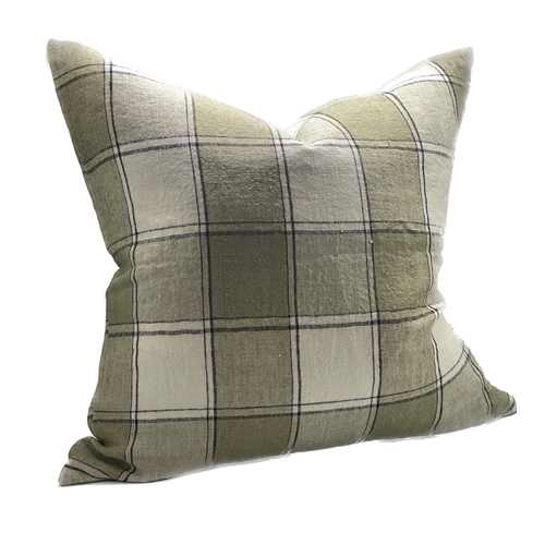Aspen Cushion with Feather Inner - Sage