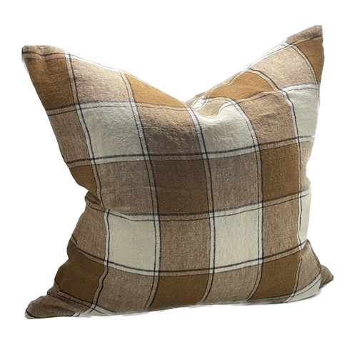 Aspen Cushion + Feather Inner - Tobacco