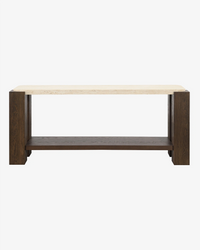 Atlas Travertine Console