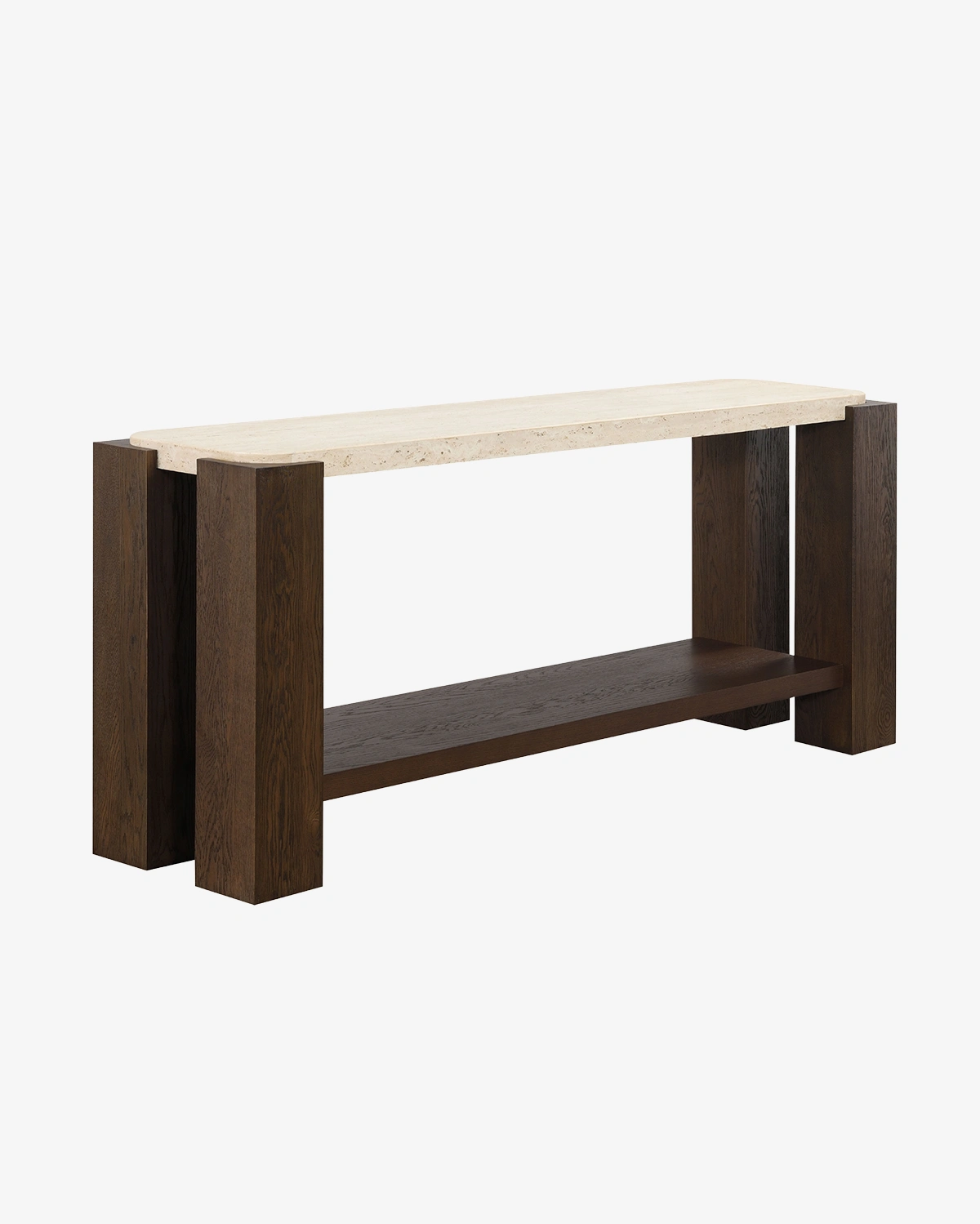Atlas Travertine Console