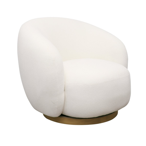 Aura Swivel Armchair - Cream