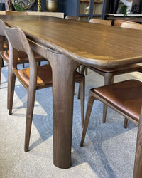 Austin Double Extension Dining Table - 2.2m - 2.7m - 3.2m - Mid-Brown