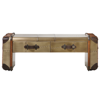 Jet Coffee Table - Aged Brass Finish