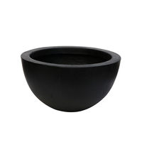 Awatere Black Outdoor Planter Pot