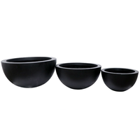 Awatere Black Outdoor Planter Pot