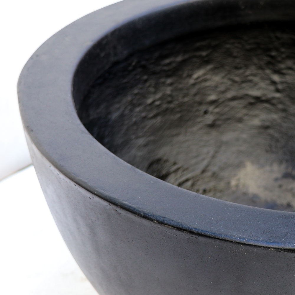 Awatere Black Outdoor Planter Pot - Large