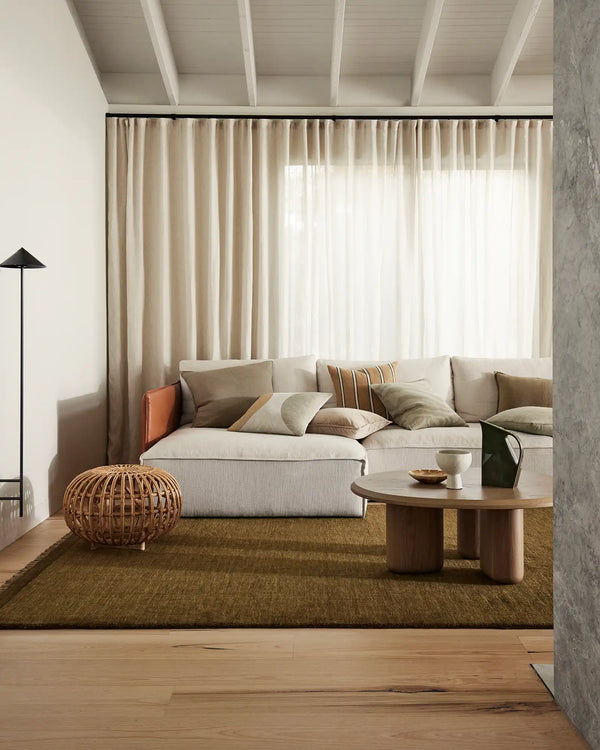 Weave Silvio Floor Rug - Oakmoss - 200cm x 300cm - NZ Wool