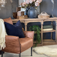 Breakfront Oak Hall Table