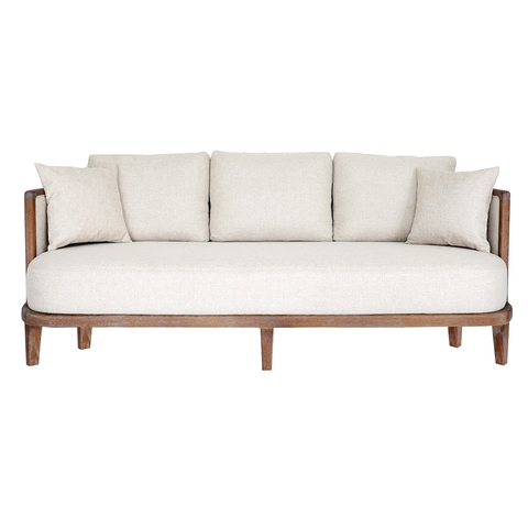 Keely 2 Seater Slipcover Sofa - Natural