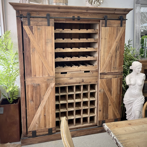 Bar and Wine Unit with Sliding Doors