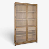 Baxter Glass and Oak Cabinet Natural