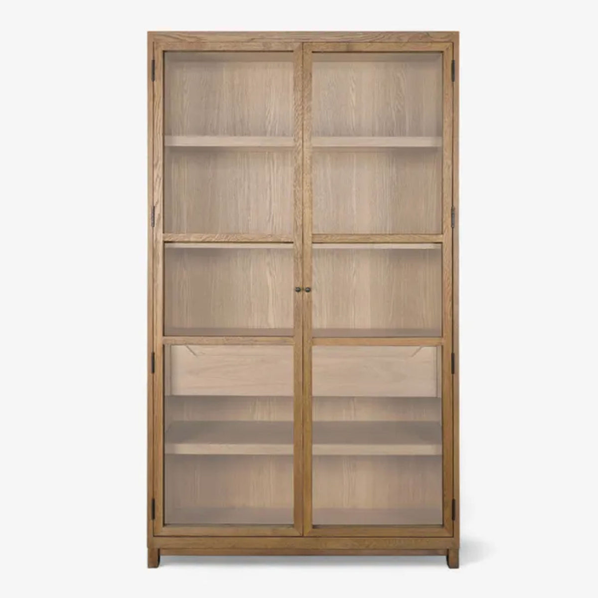 Baxter Glass and Oak Cabinet Natural