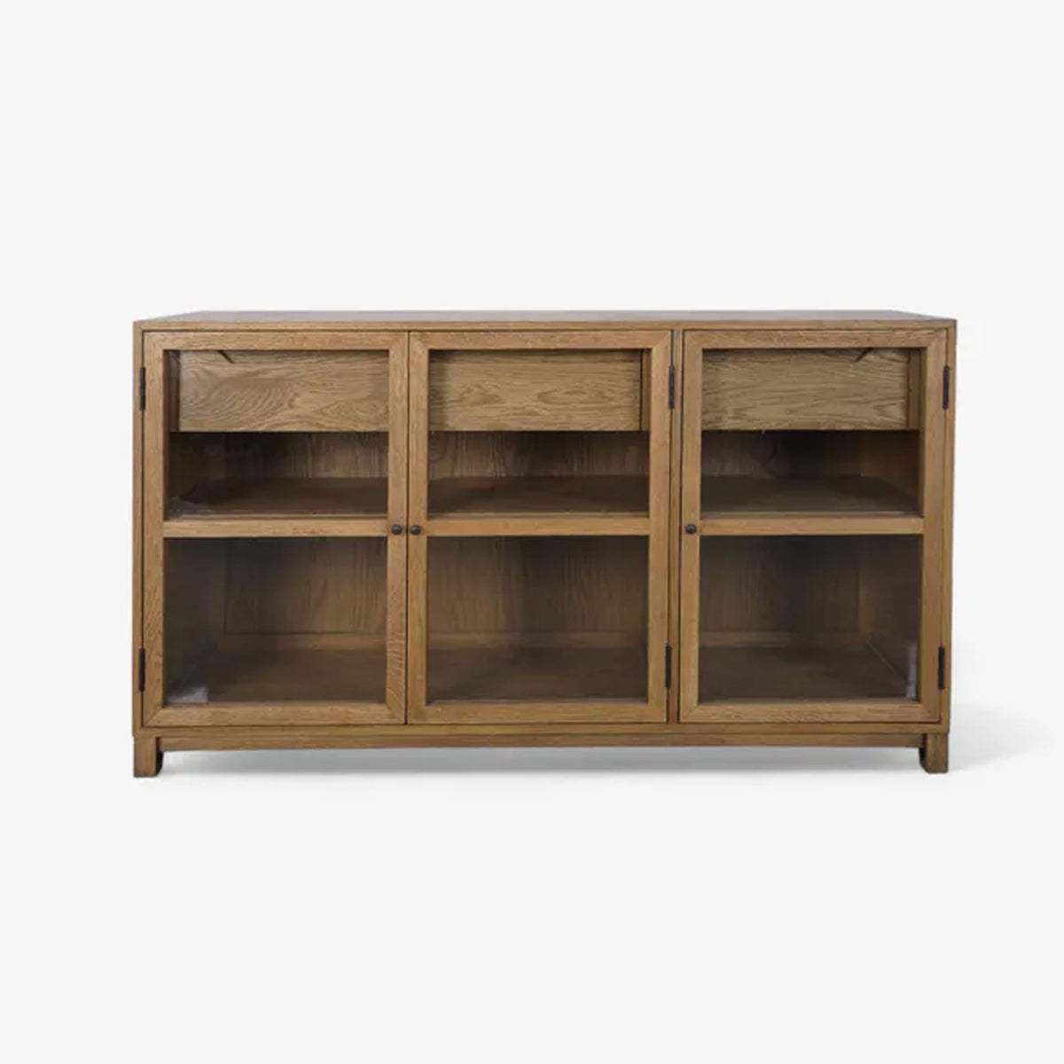 Baxter Glass and Oak Sideboard Natural