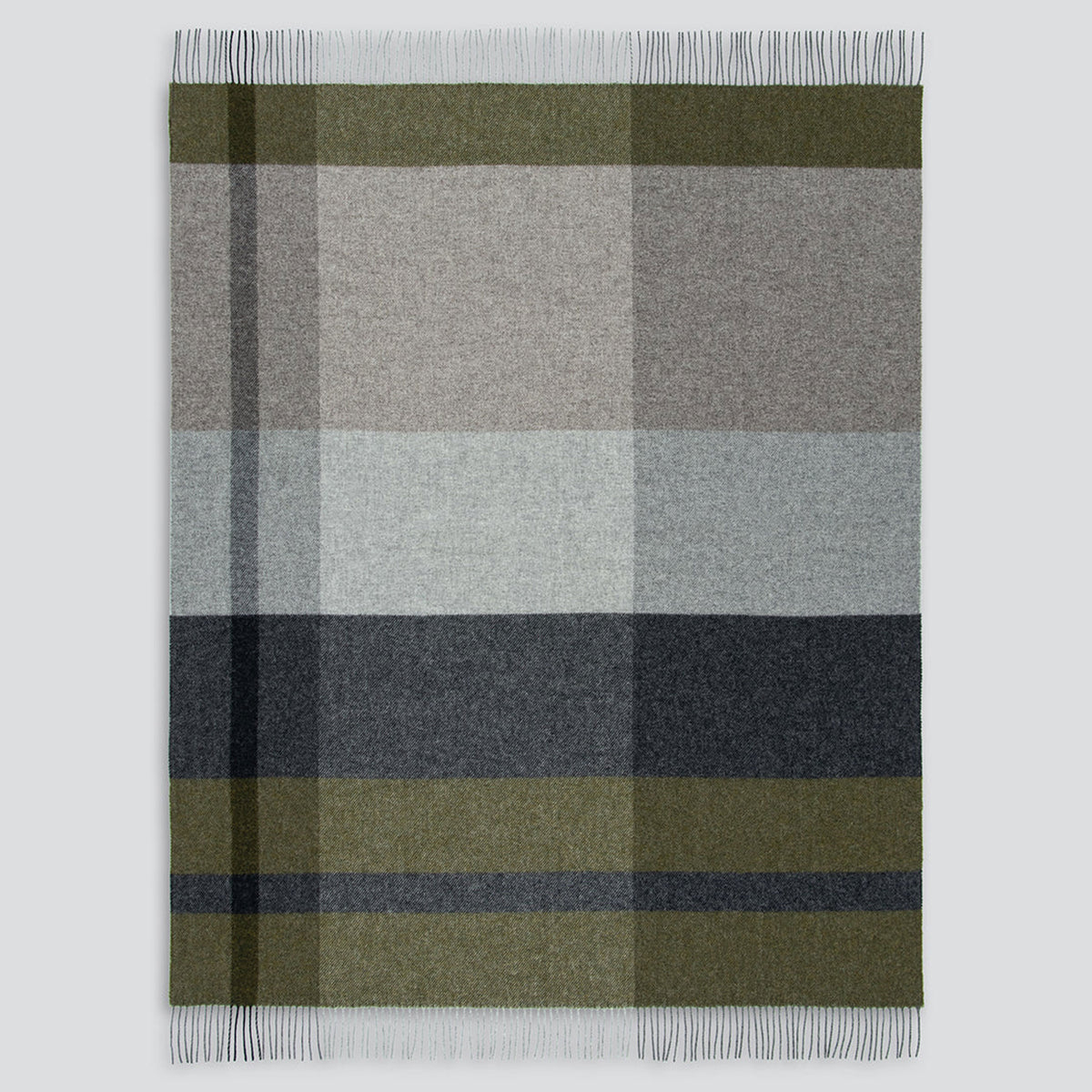 Baya Brunswick NZ Wool Throw - Olive