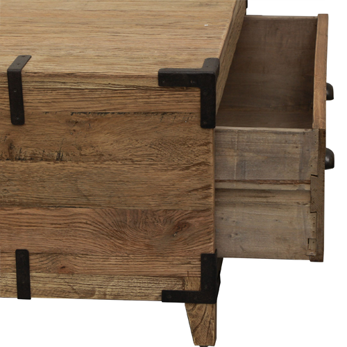 Oak trunk coffee table deals