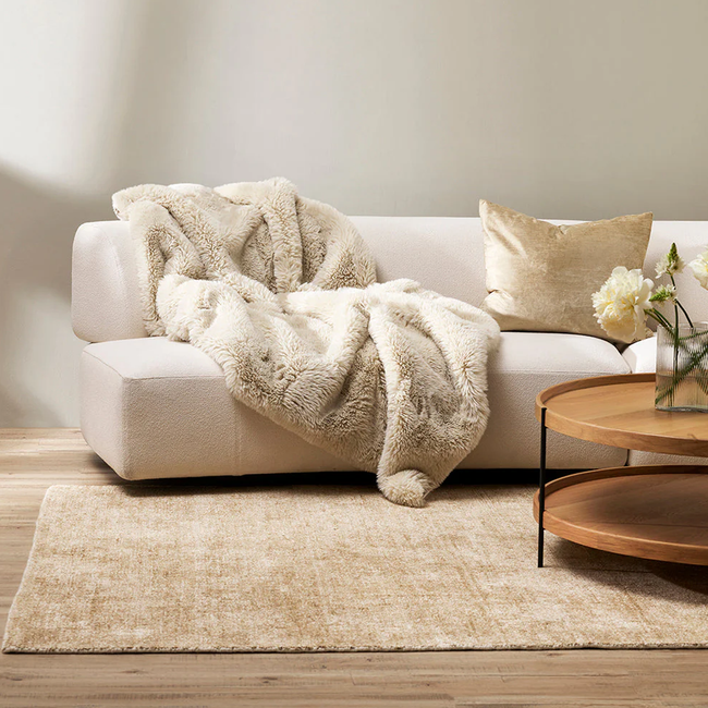 Baya Belverde Floor Rug - Sand - 250cm x 350cm