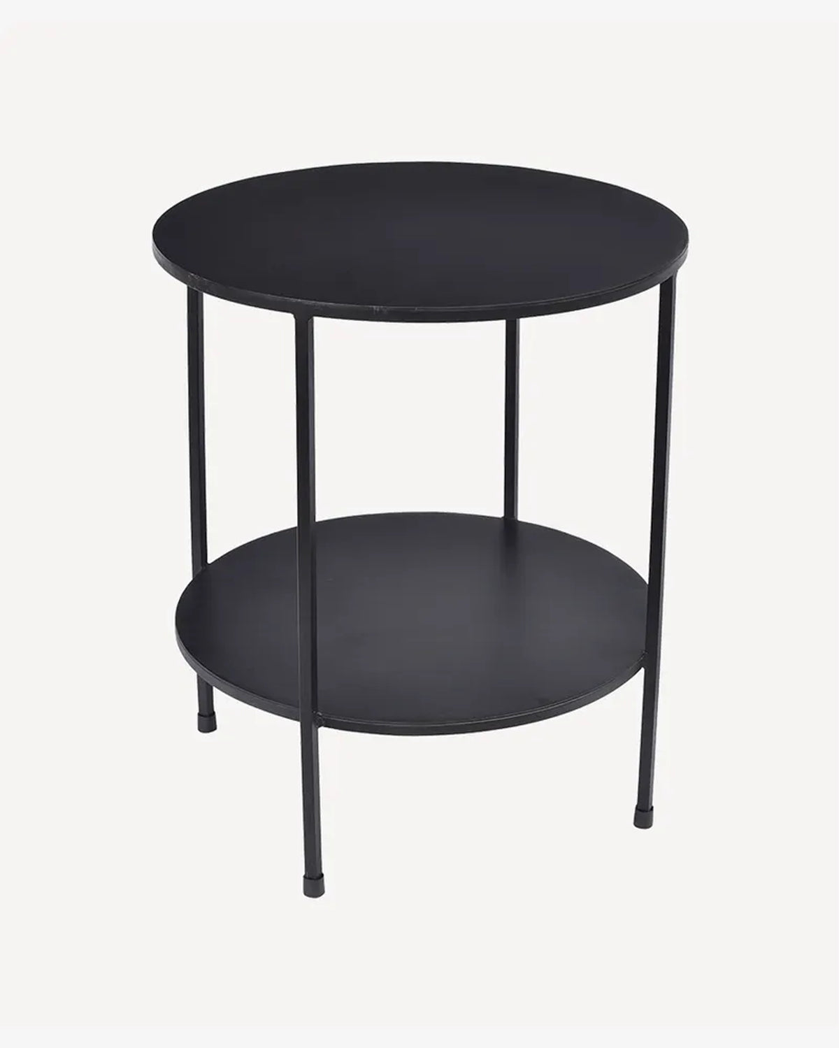Benny Round Black Side Table