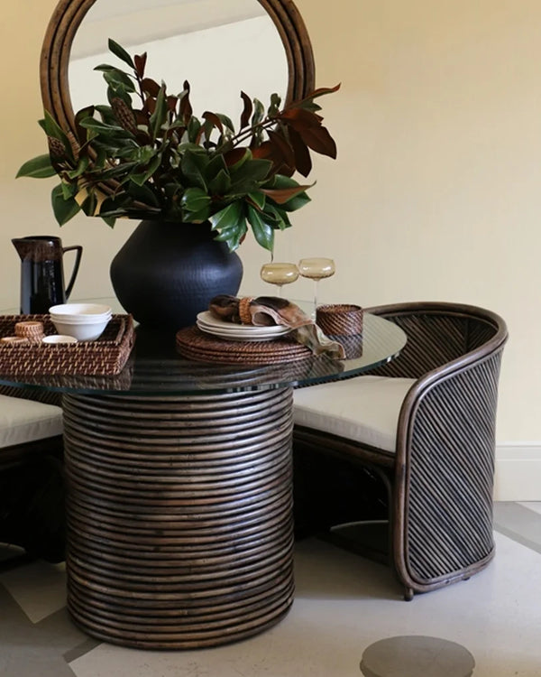 Bermuda Rattan Round Dining Table - 120cm
