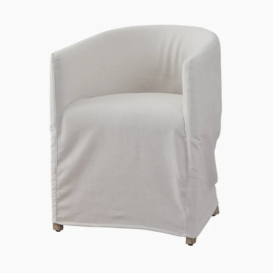 Blythe Slip Cover Tub Chair Natural