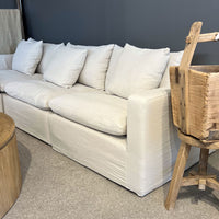 Bondi  Modular Slipcover Sofa - 3.5 Seater with Ottoman - Natural