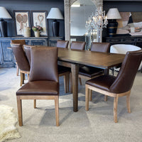 Boston Dining Chair - Brown Leather