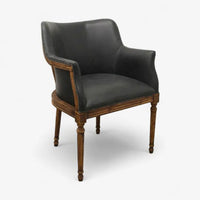 Boston Black Leather Chair
