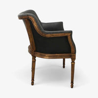 Boston Black Leather Chair