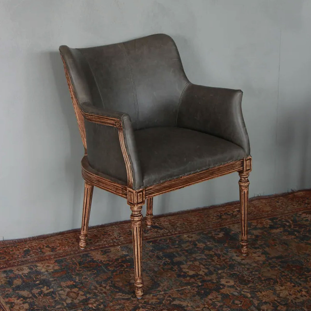 Boston Black Leather Chair