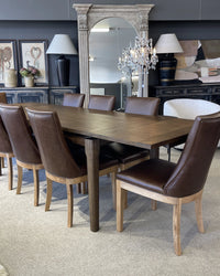 Boston Dining Chair - Brown Leather