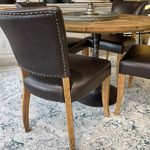 Full grain leather dining chairs hotsell
