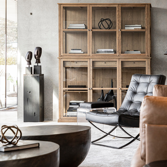 Artwood Brody Leather Armless Chair 
