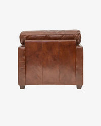 Camden Leather Armchair - Aged Brown